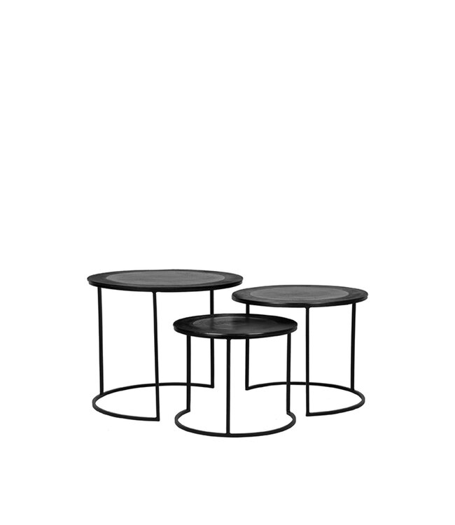 LABEL51 LABEL51 Salontafel Set Tres - Zwart - Metaal