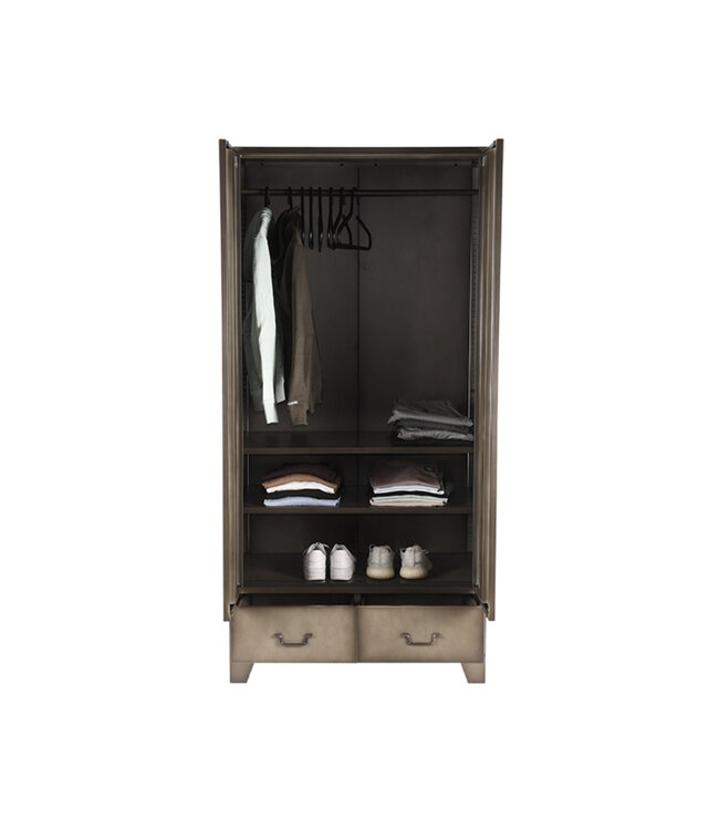 LABEL51 LABEL51 Bergkast Fence - Vintage Metaal - Metaal - 2-Deurs