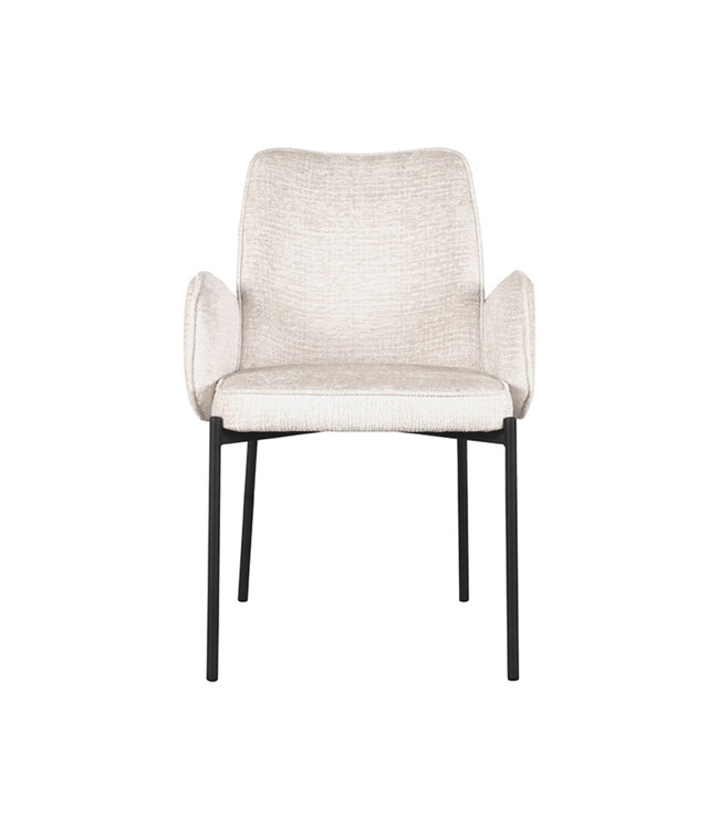 LABEL51 LABEL51 Eetkamerstoel Joni - CrÃ¨me - Fluweel