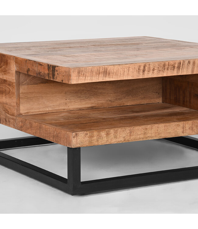 LABEL51 LABEL51 Salontafel Cube - Rough - Mangohout