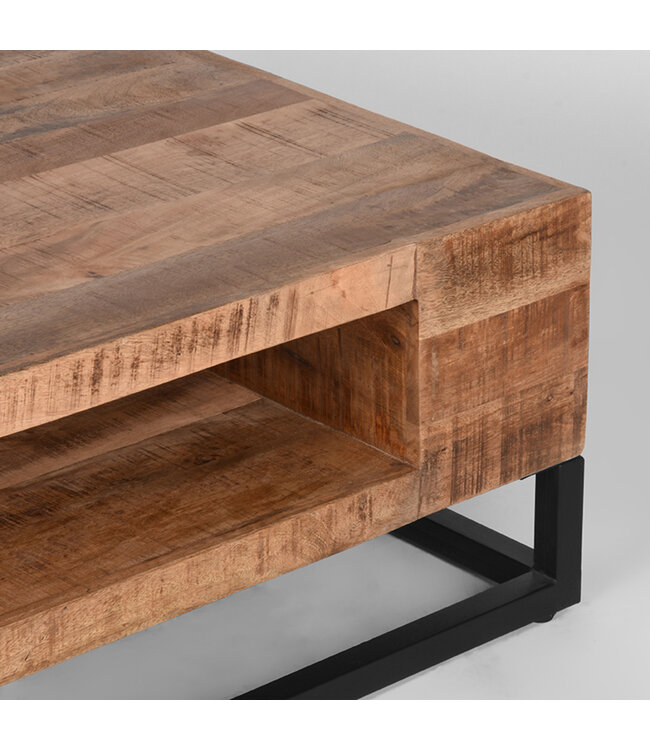 LABEL51 LABEL51 Salontafel Cube - Rough - Mangohout