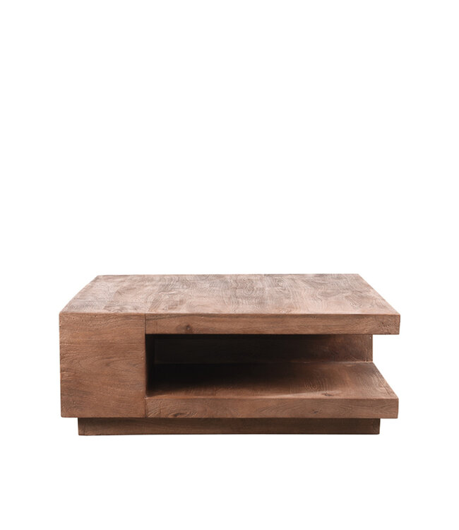 LABEL51 LABEL51 Salontafel Square - Espresso - Mangohout 80x30x80cm