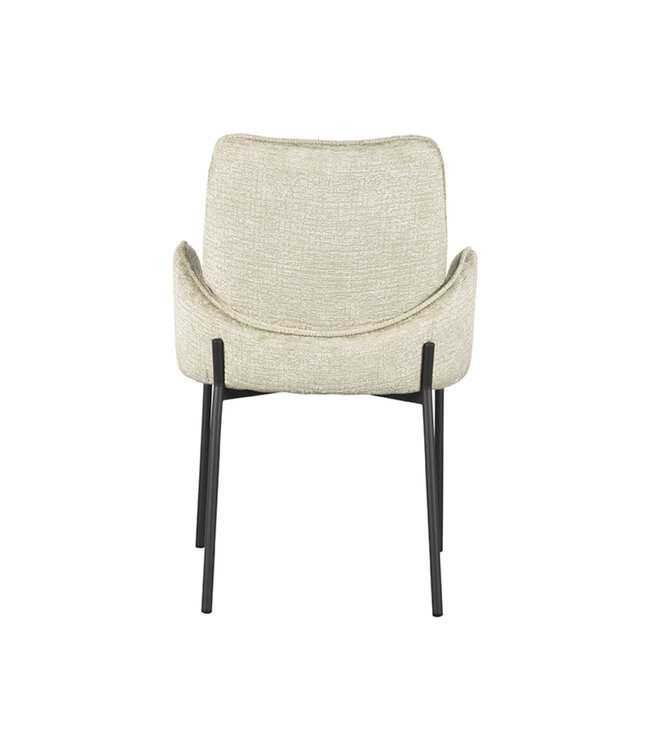 LABEL51 LABEL51 Eetkamerstoel Joni - Beige - Fluweel