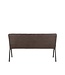 LABEL51 LABEL51 Eetkamerbank Matz - Antraciet - Microfiber - 145 cm