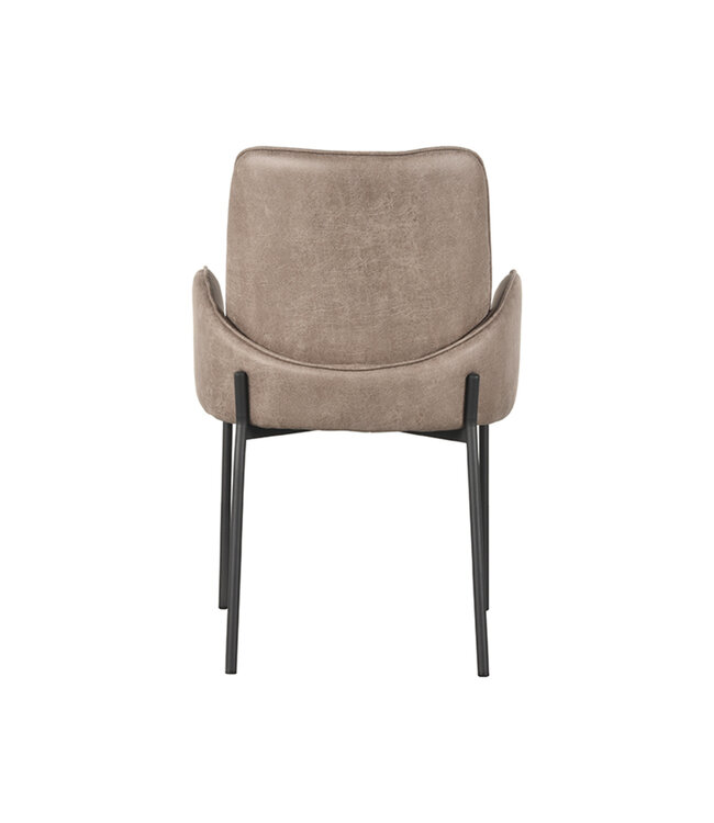 LABEL51 LABEL51 Eetkamerstoel Joni - Taupe - Microfiber
