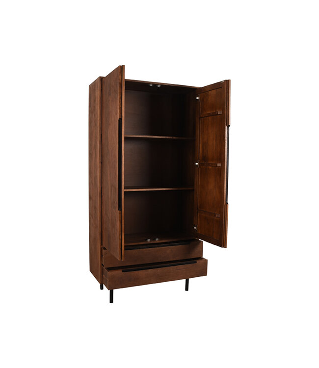 LABEL51 LABEL51 Bergkast Rio - Espresso - Mangohout