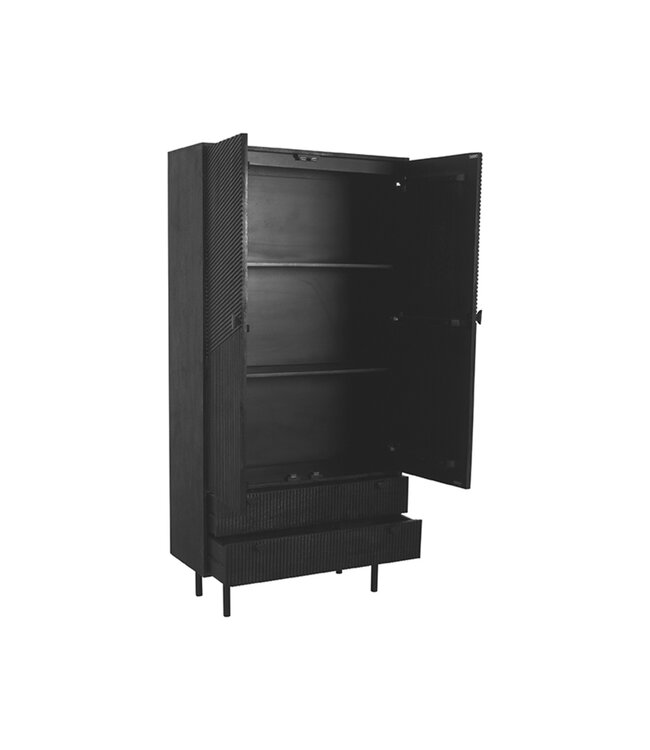 LABEL51 LABEL51 Bergkast Cotia - Zwart - Mangohout