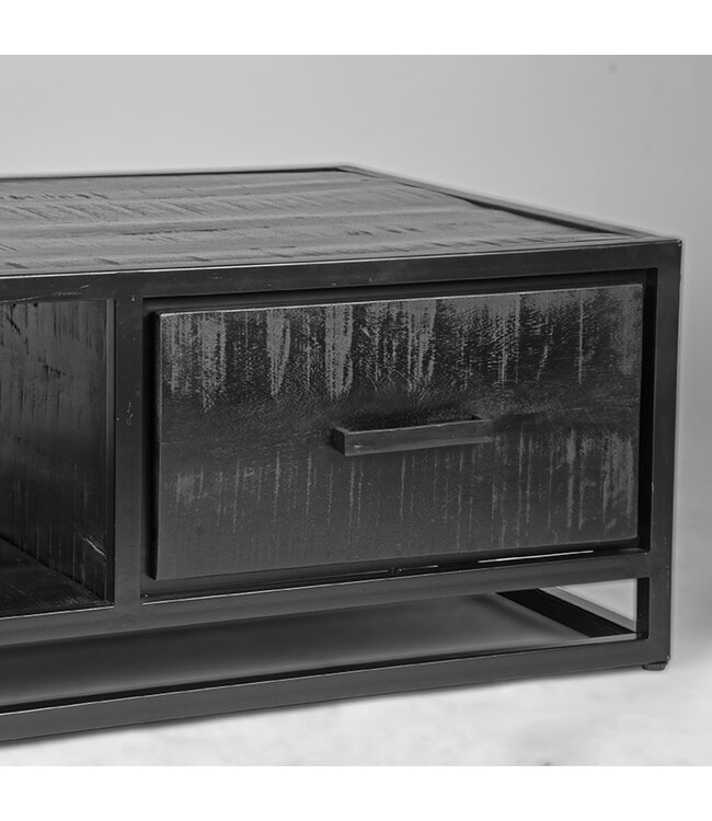 LABEL51 LABEL51 Salontafel Chili - Zwart - Mangohout 110x40x70cm