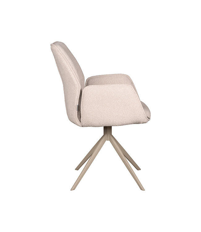 LABEL51 LABEL51 Eetkamerstoel Mellow - Naturel - Boucle