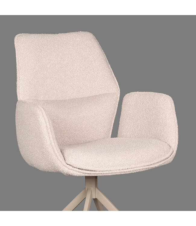 LABEL51 LABEL51 Eetkamerstoel Mellow - Naturel - Boucle