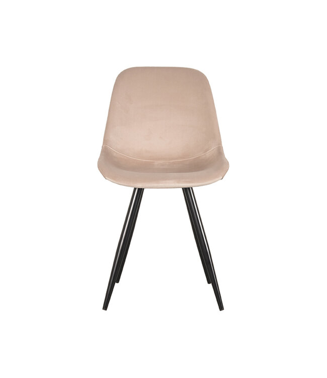 LABEL51 LABEL51 Eetkamerstoel Capri - Zand - Fluweel