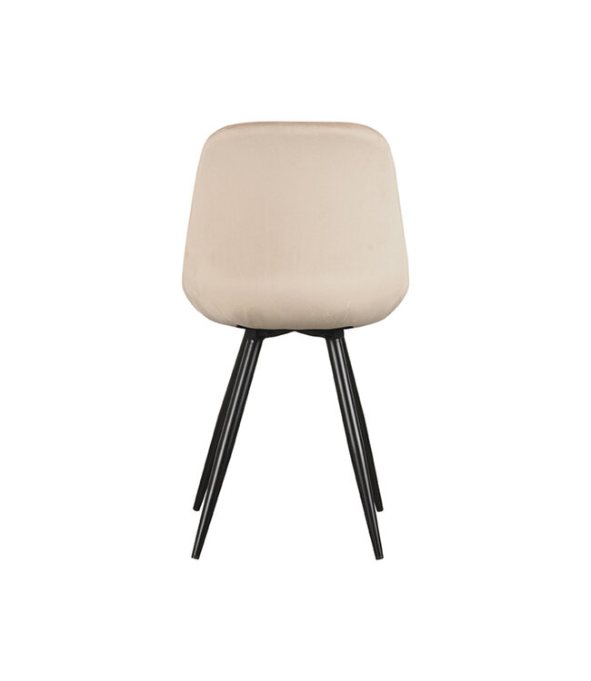 LABEL51 LABEL51 Eetkamerstoel Capri - Zand - Fluweel