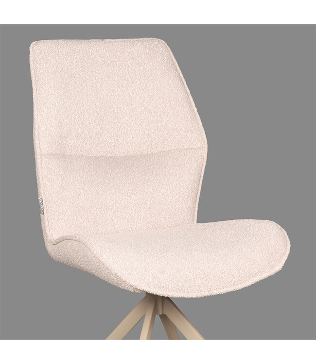 LABEL51 LABEL51 Eetkamerstoel Comfy - Naturel - Boucle