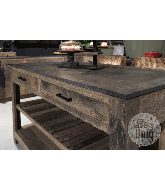 Be-Uniq 2-zijdig Keukeneiland | Small | K017 | Incl. granieten werkblad