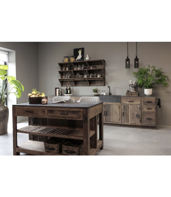 Be-Uniq 2-zijdig Keukeneiland | Small | K017 | Incl. granieten werkblad