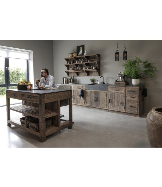 Be-Uniq 2-zijdig Keukeneiland | Small | K017 | Incl. granieten werkblad