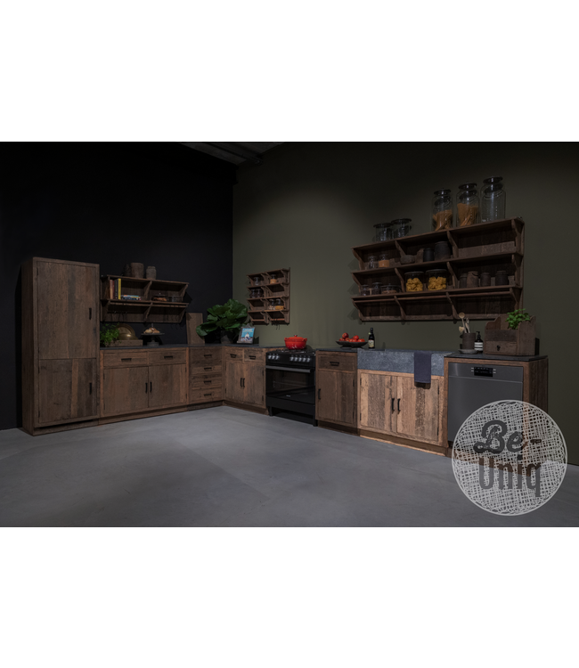 Be-Uniq Landelijk Oud Houten Keuken | Mix & Match