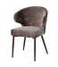PTMD Ares Grey dining chair aphrodite 7 mocco clay leg