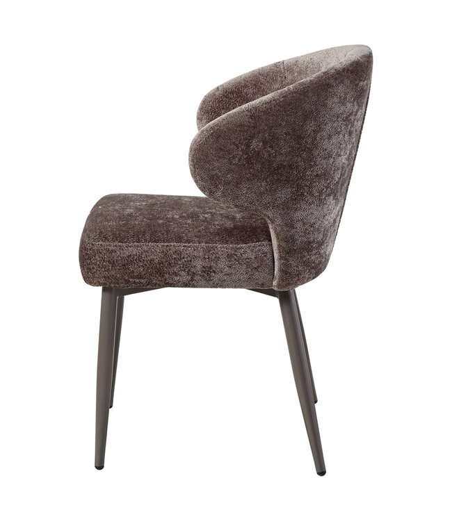 PTMD Ares Grey dining chair aphrodite 7 mocco clay leg