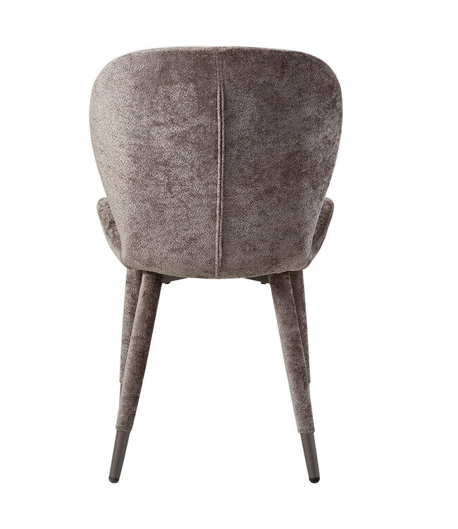 PTMD Thor mocca diningchair aphrodite fabric leg