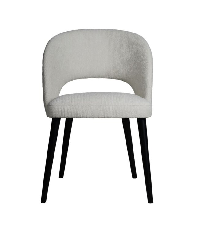 PTMD Abierto White 9900 nanci fabric dining chair