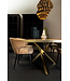PTMD Fiori Taupe terra leather dining chair