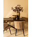 PTMD Fiori Taupe terra leather dining chair