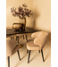 PTMD Fiori Taupe terra leather dining chair