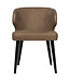 PTMD Fiori Taupe terra leather dining chair