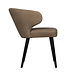 PTMD Fiori Taupe terra leather dining chair