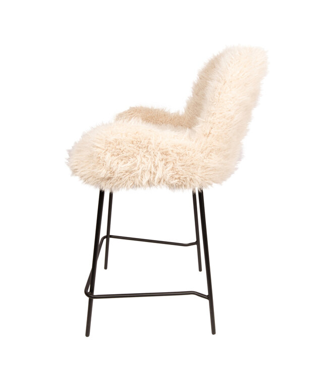 PTMD Leander Bar Chair Hair Beige