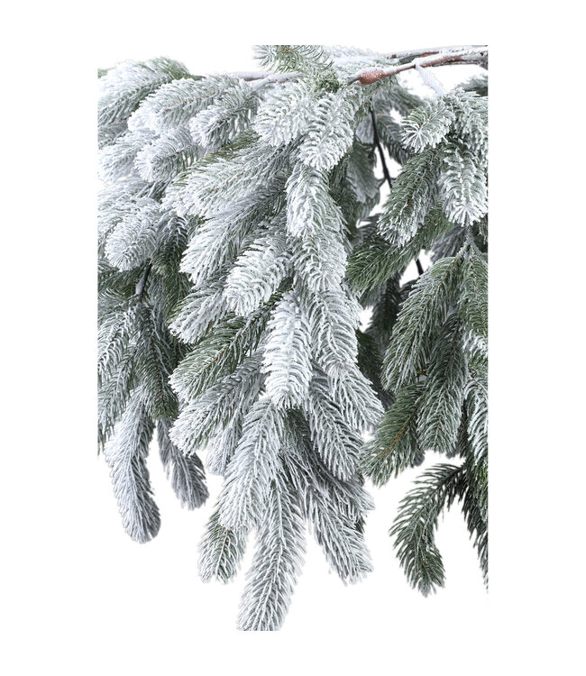 PTMD Rosamond White PVC and PE mix hanging wreath wide