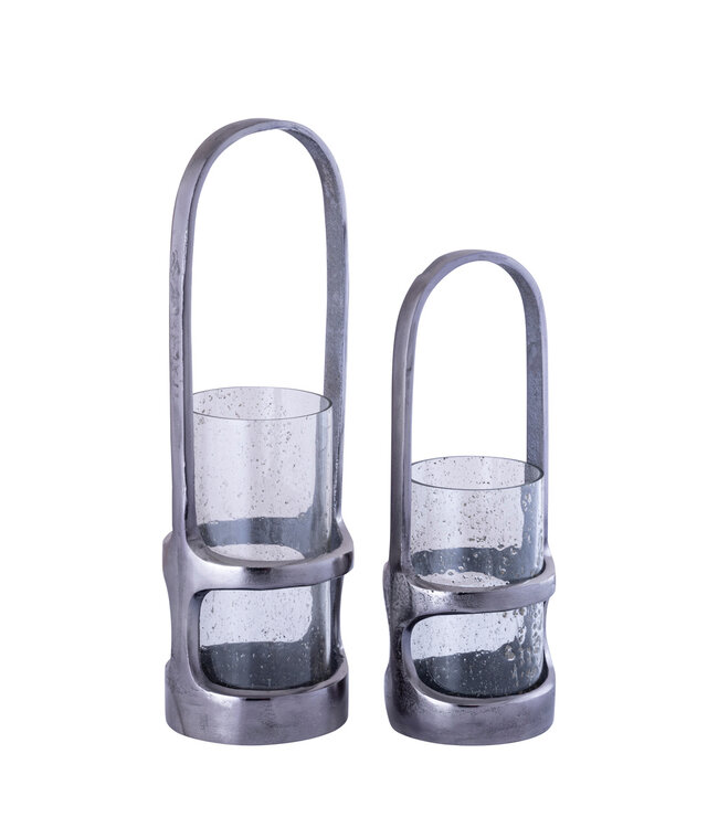 PTMD Rahana Black casted alu lantern high L