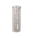 PTMD Zafria Cream round bamboo lantern with glass L