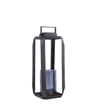 PTMD Hythm Black casted alu lantern with glass M