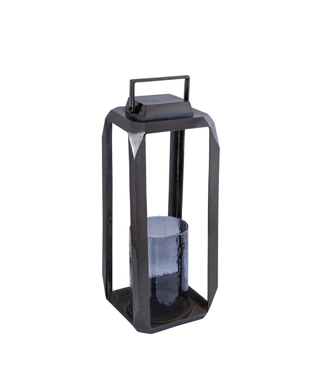 PTMD Hythm Black casted alu lantern with glass M