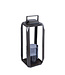 PTMD Hythm Black casted alu lantern with glass M