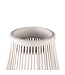 PTMD Lysia Sand round bamboo lantern with glass L