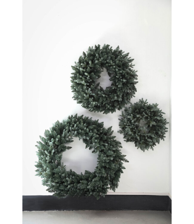 PTMD Ceriah Green PVC and PE mix wreath round S