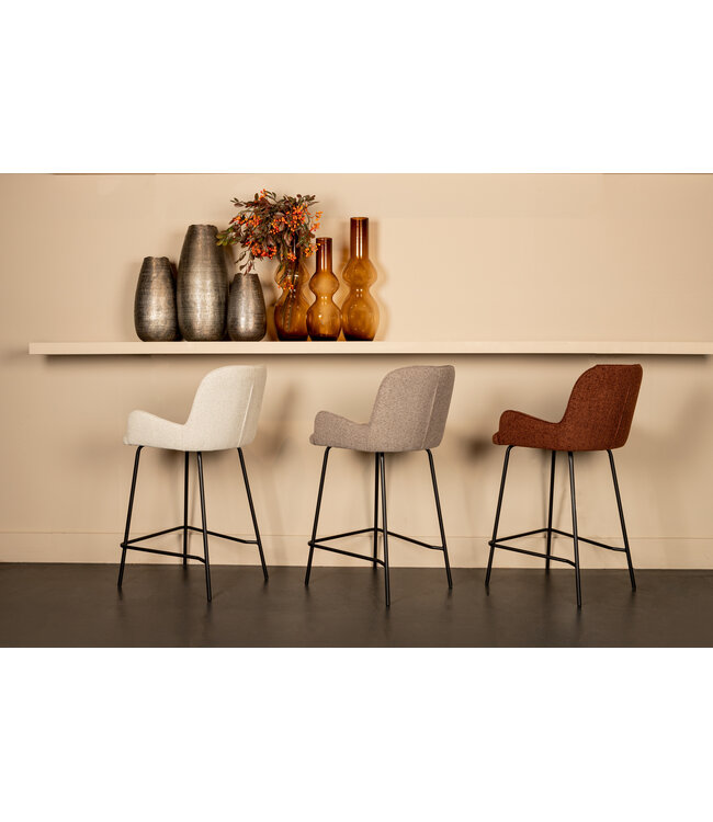 PTMD Leander Beige bar stool