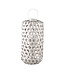 PTMD Mayita Sand round bamboo lantern with glass L