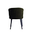 PTMD Fiori Green 1205 dining chair black wood legs