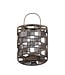PTMD Stenn Brass iron round wired lantern squares L