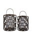 PTMD Stenn Brass iron round wired lantern squares L