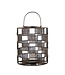 PTMD Stenn Brass iron round wired lantern squares L