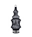 PTMD Tobin Black iron round wired shaped lantern