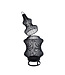 PTMD Tobin Black iron round wired shaped lantern