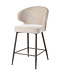 PTMD Ares Cream bar chair aphrodite 3 beige clay leg