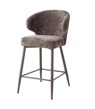 PTMD Ares Grey bar chair aphrodite 7 mocco clay leg
