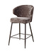PTMD Ares Grey bar chair aphrodite 7 mocco clay leg